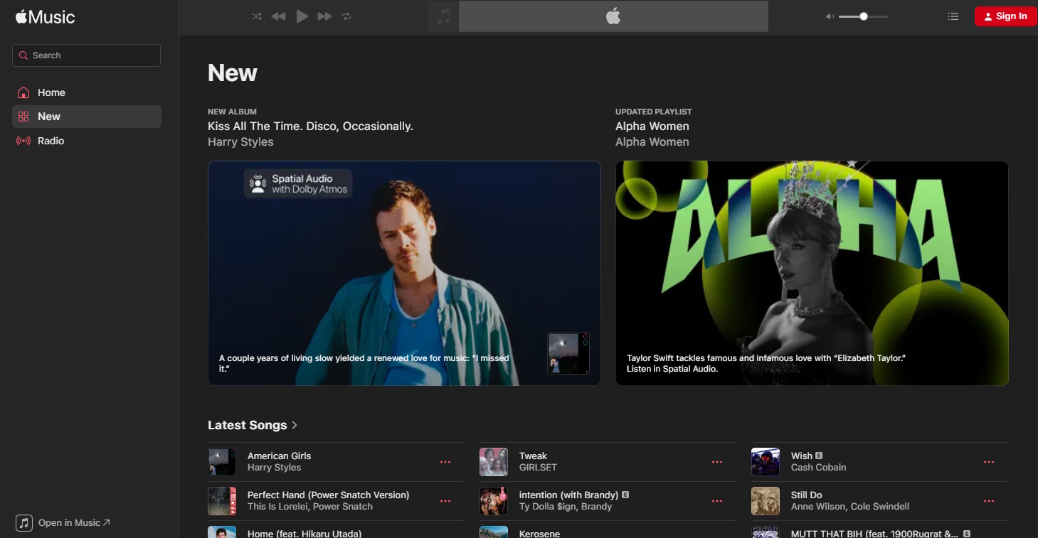 Apple Music Search screenshot