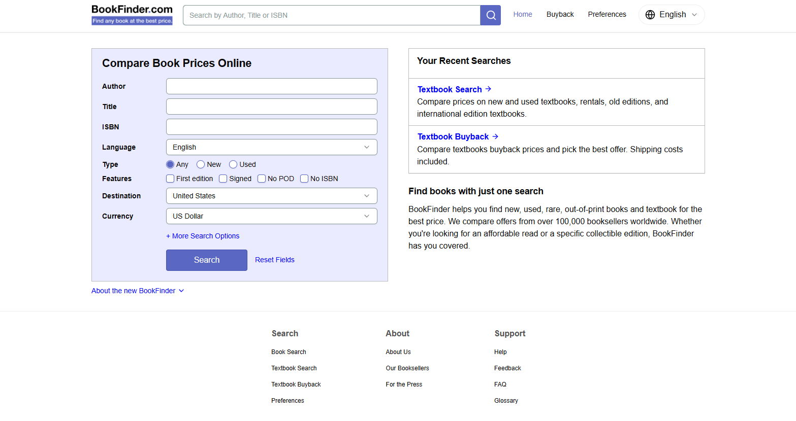 BookFinder screenshot