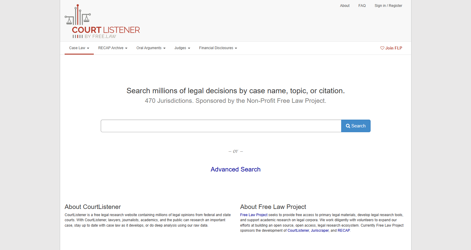 CourtListener screenshot
