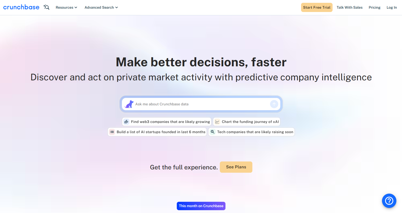 Crunchbase screenshot