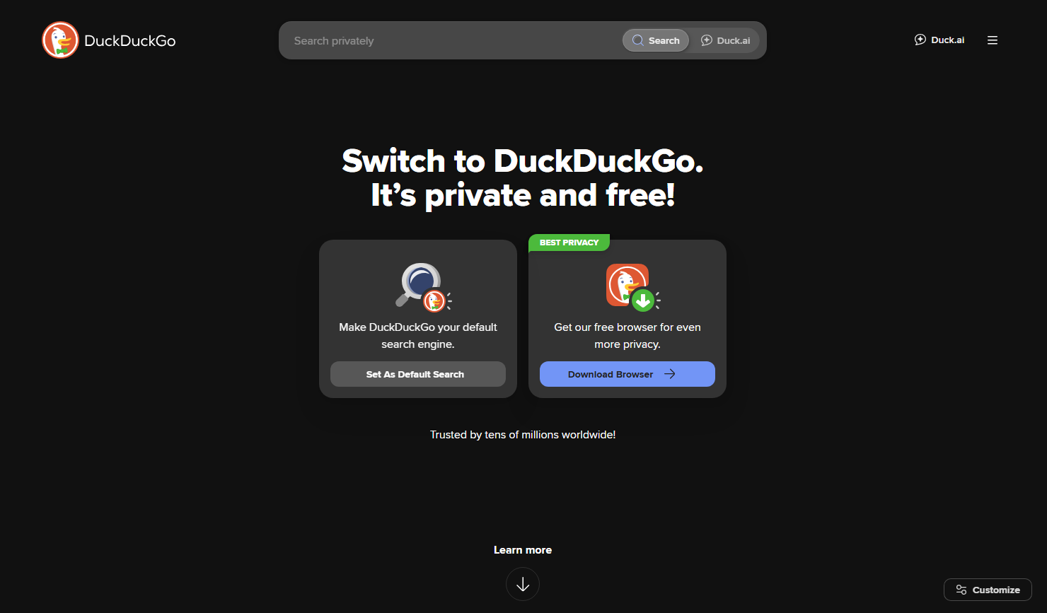 DuckDuckGo screenshot