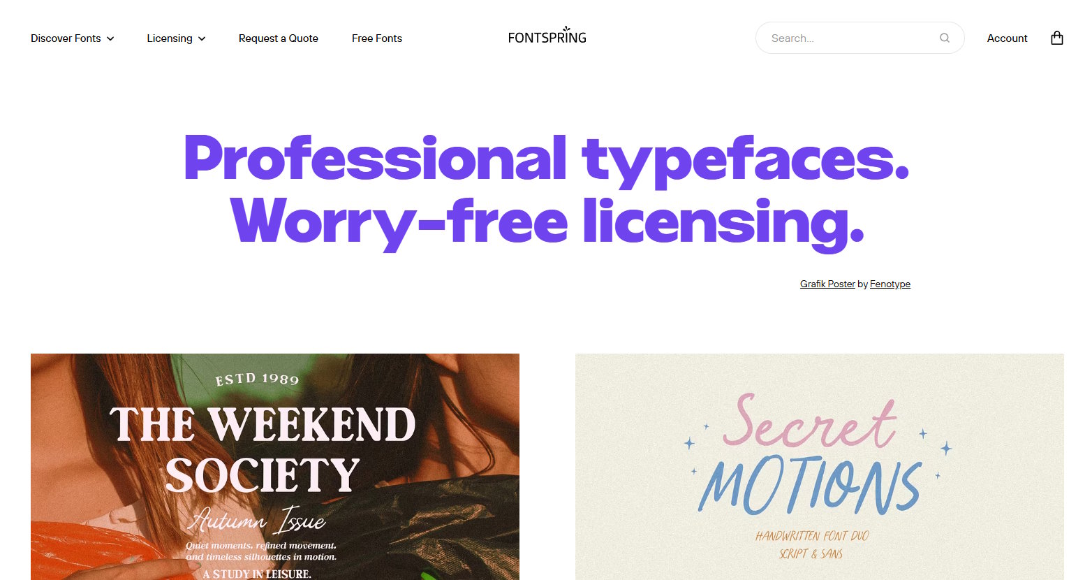 Fontspring Matcherator screenshot