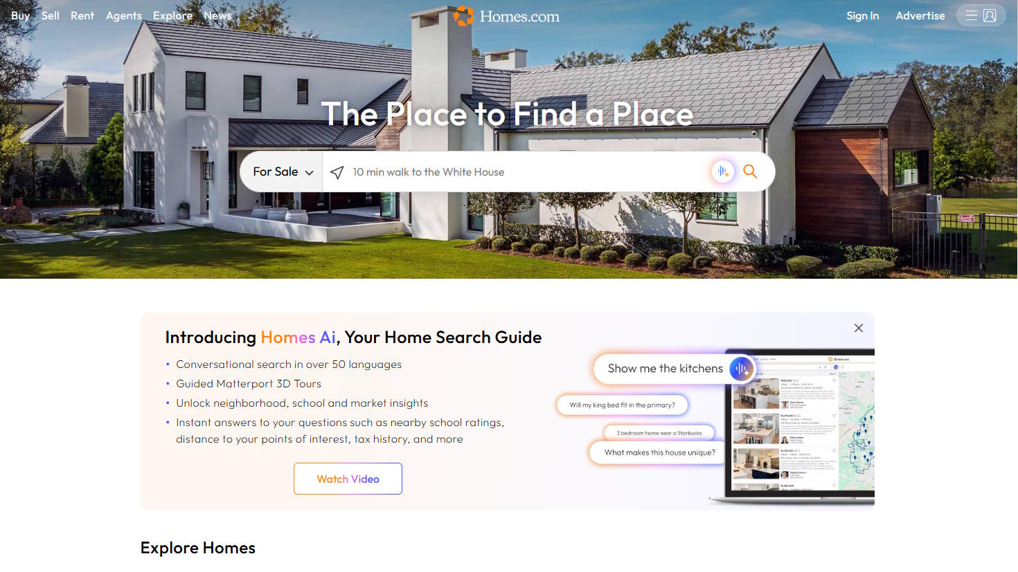 Homes.com screenshot