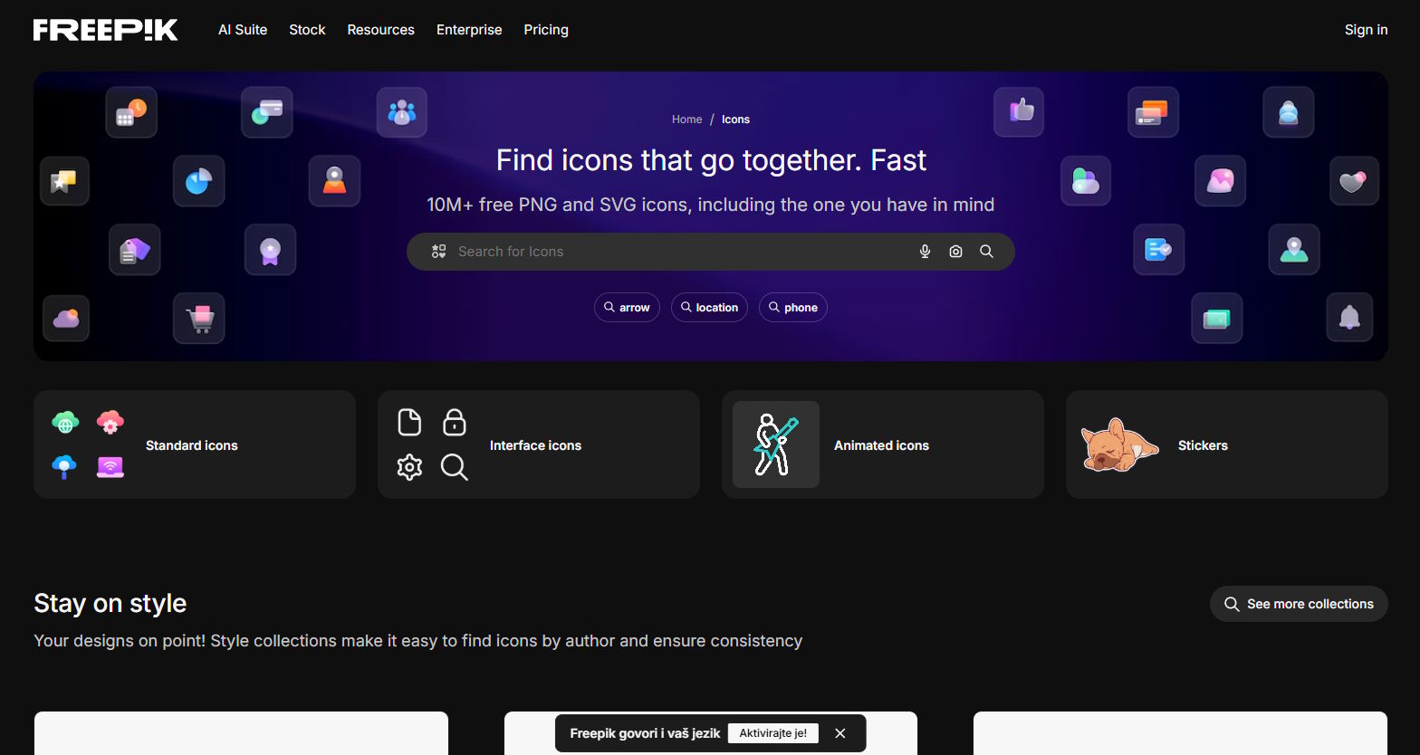 Iconfinder screenshot
