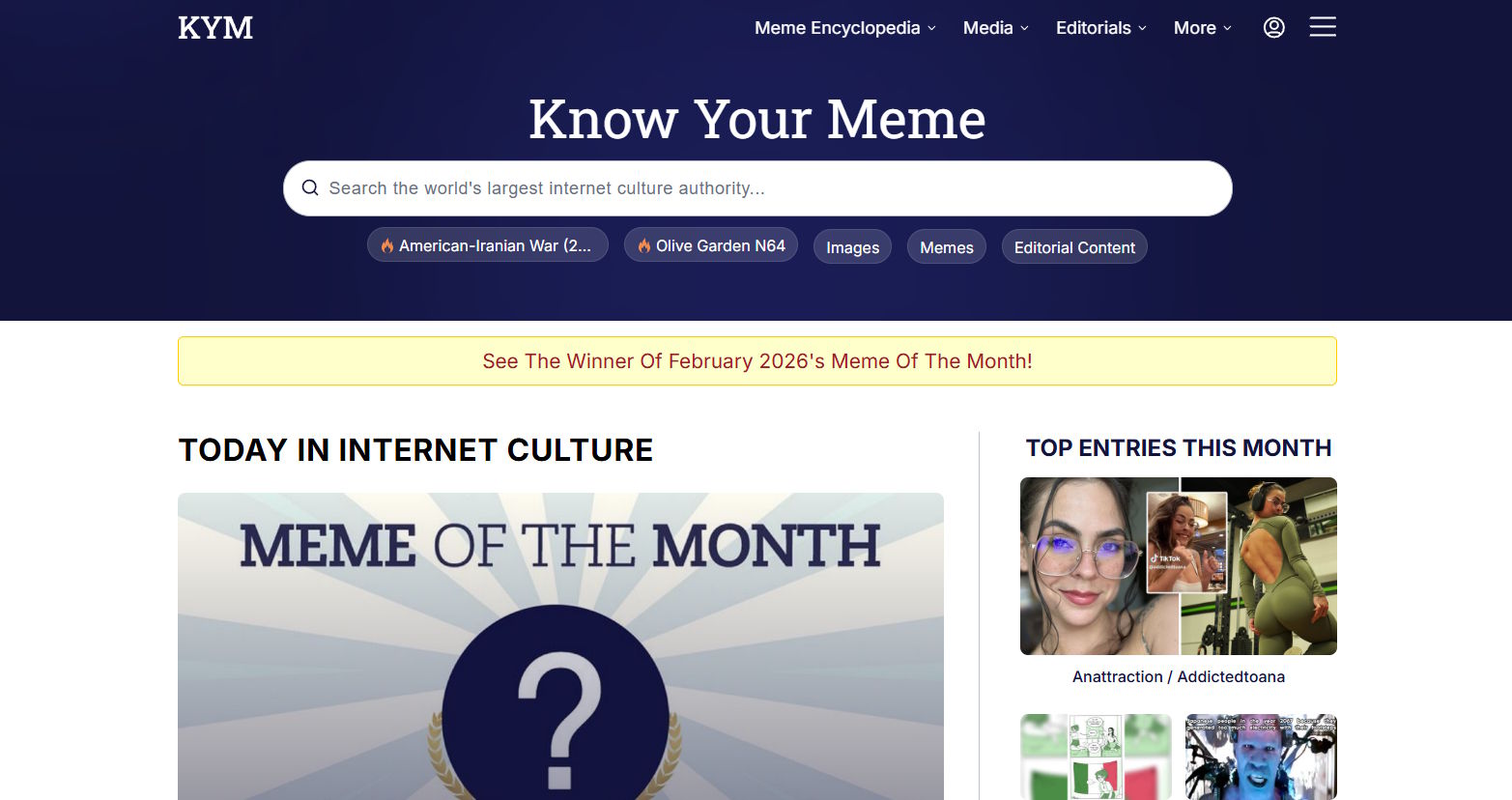 Know Your Meme screenshot