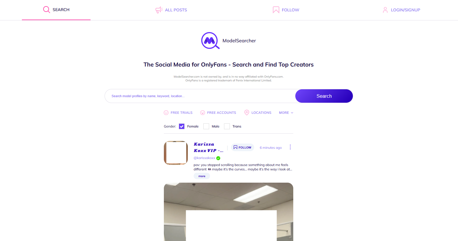 ModelSearcher screenshot