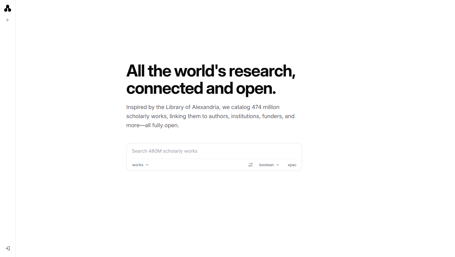 Microsoft Academic (now OpenAlex) screenshot