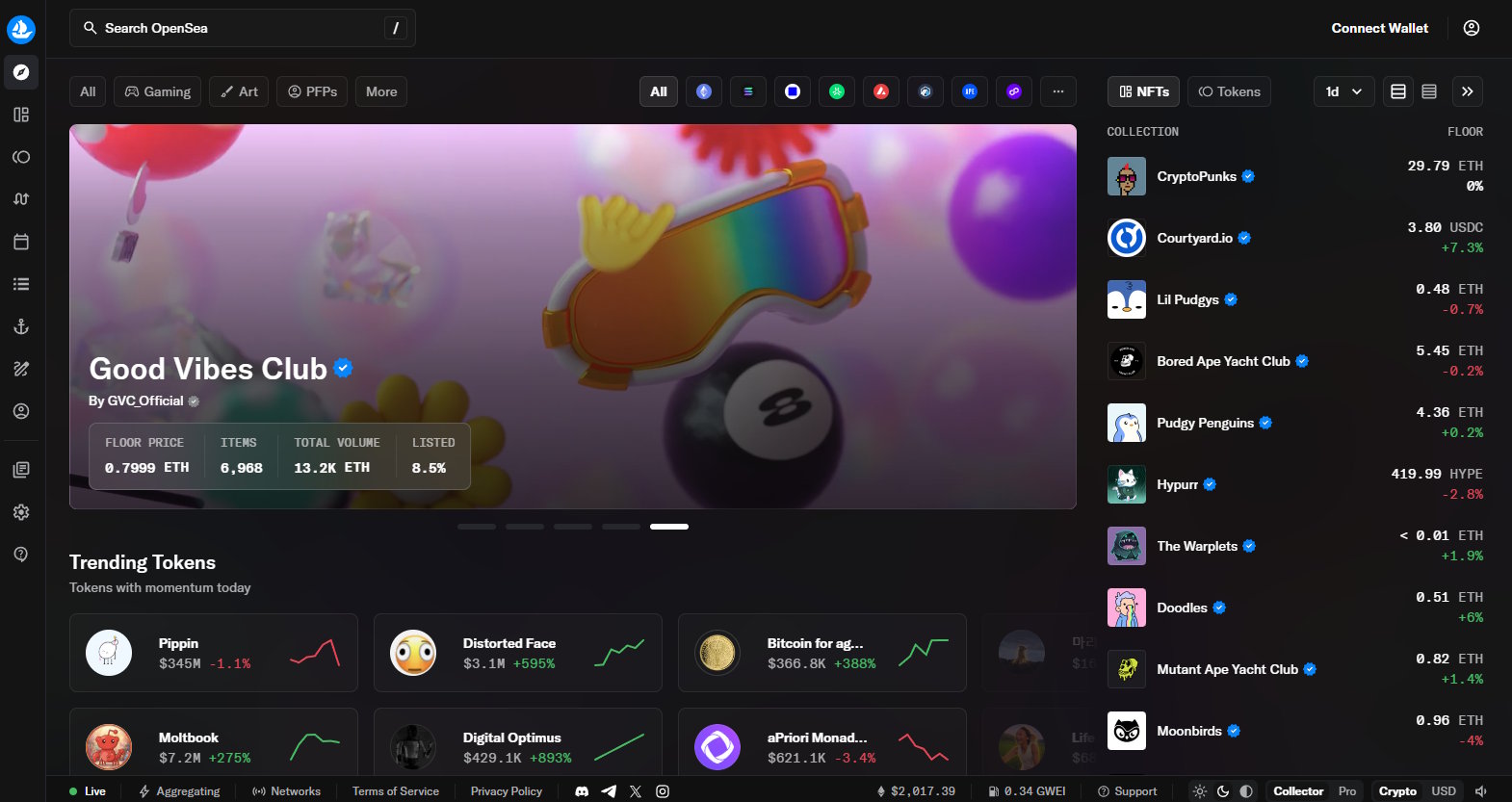 OpenSea screenshot