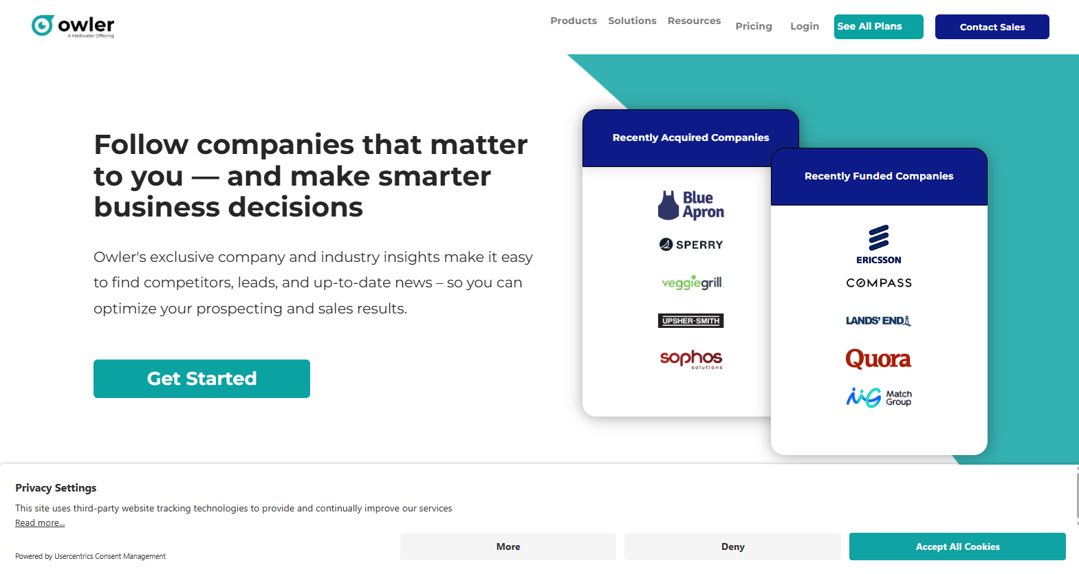 Owler screenshot