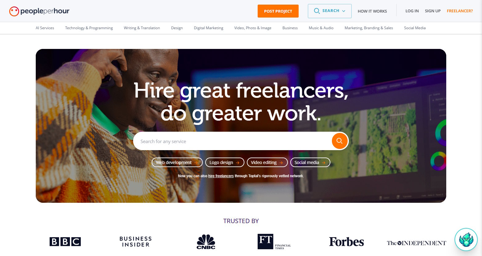 PeoplePerHour screenshot