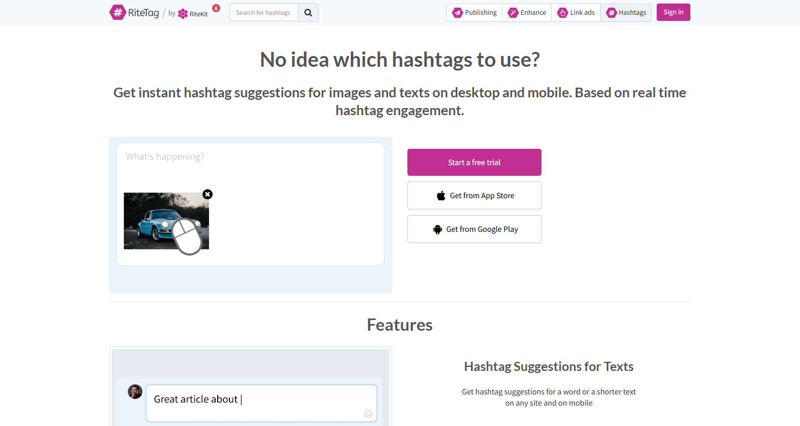 RiteTag screenshot