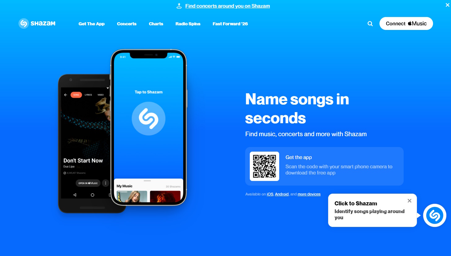 Shazam screenshot