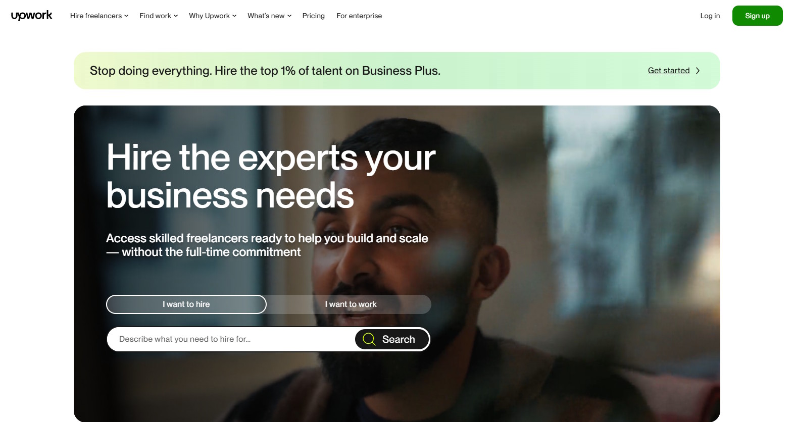 Upwork screenshot