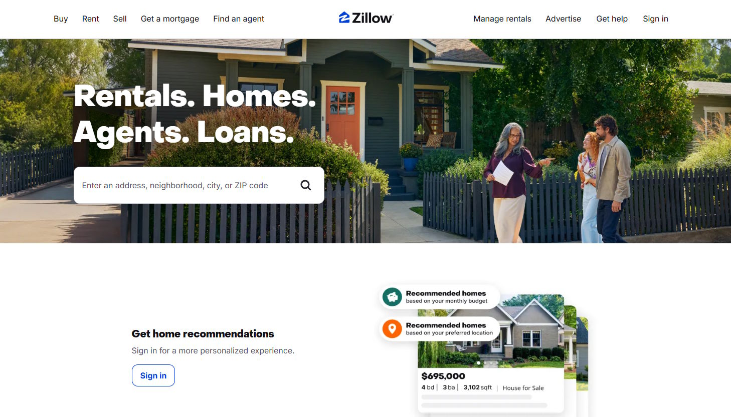 Zillow screenshot